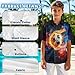 Dremagia Galaxy Soccer Shirts for Boys Short Sleeve Summer T-Shirt with Button Basic Style Tees Age 12 Months-12 Years Spread Collar Classic Fit Dress Costume Quick Dry Sports Activewear
