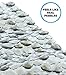 SlipX Solutions Deep Massage Bath Tub & Shower Mat 30x17 | Non-Slip, 140 Suction Cups | Feels Great on Tired Feet, Looks Like River Rock | Machine Washable, Gray Pebbles