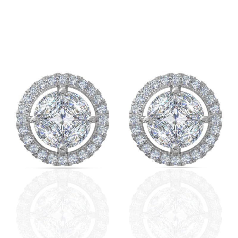 Anayra Fine Silver Jewellery 925 Sterling Silver Elegant Round Solitaire Stud Earrings | Fashion Silver Earrings For Women And Girls | Gift For Birthday & More | Hallmark Certified (B09W53SQHV) Amazon Price History, Amazon Price Tracker