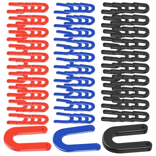 WHSUNVO 120Pcs Auto Lift Installation Leveling Shim Kit Sturdy U Shape Plastic Shim Enduring Horseshoe Shape Shim Tile Spacer Car Lift Mount Leveling Shim for Leveling