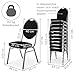 MACOShopde by MACO Möbel Raburg Stapelstuhl 20er-Set – Bankettstuhl gepolstert & stapelbar, bis 150 kg belastbar, robuster Stahlrahmen – Gastronomie, Hotel, Konferenz & Events | Vienna Silber/Schwarz
