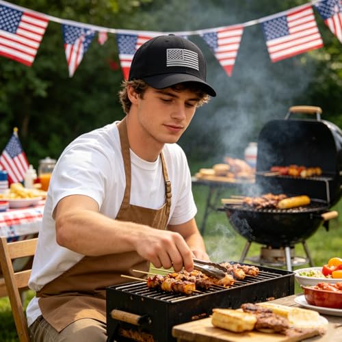 Image of FGSS Patriotic Baseball-Caps USA-Flag Hat Unisex 4th-July Baseball Hat