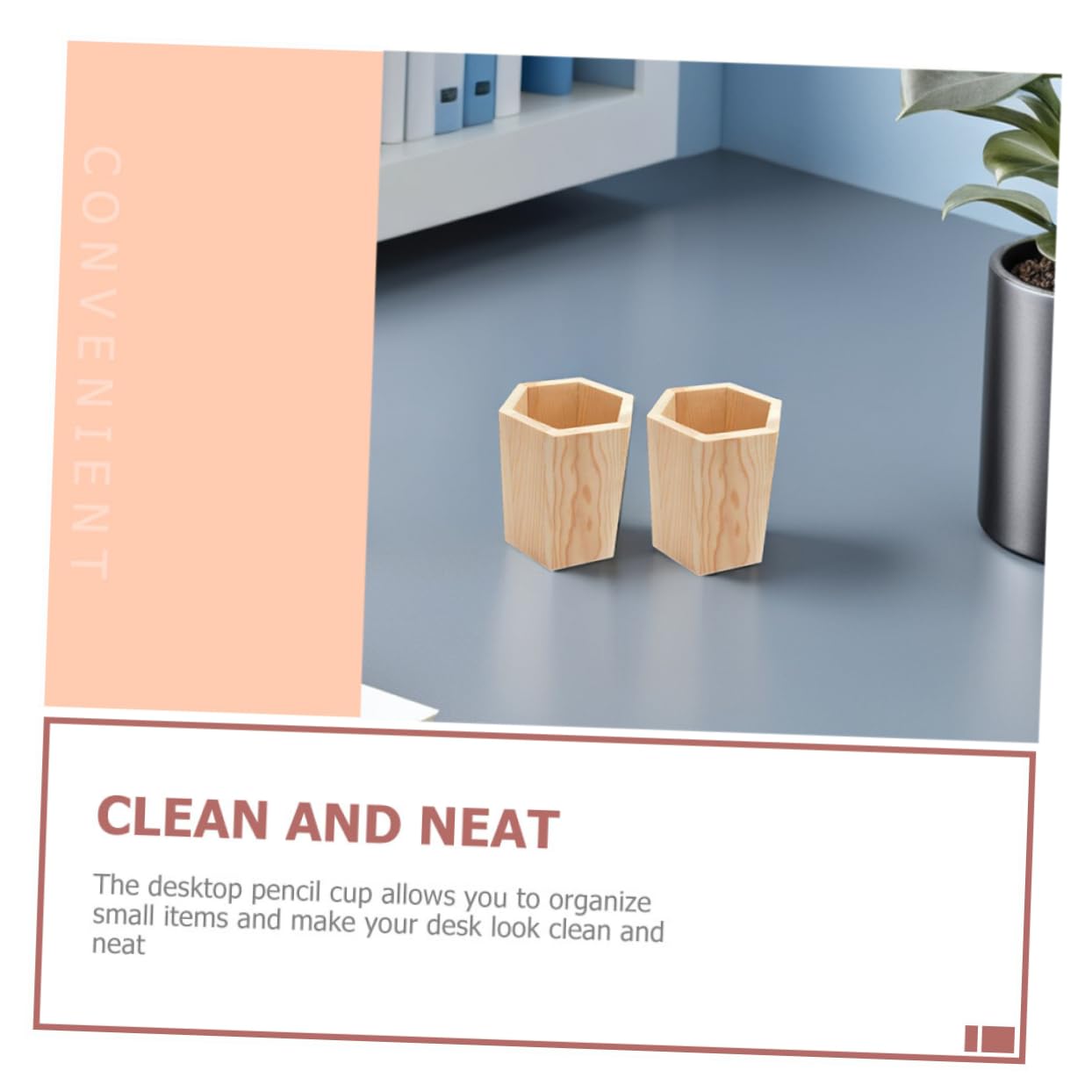 DOITOOL 10 Piezas Portalápices de Madera para Suculentas y Organizador de Escritorio Multifuncional Soporte para Pinceles y Bolígrafos Decoración Elegante para Oficina y Papelería