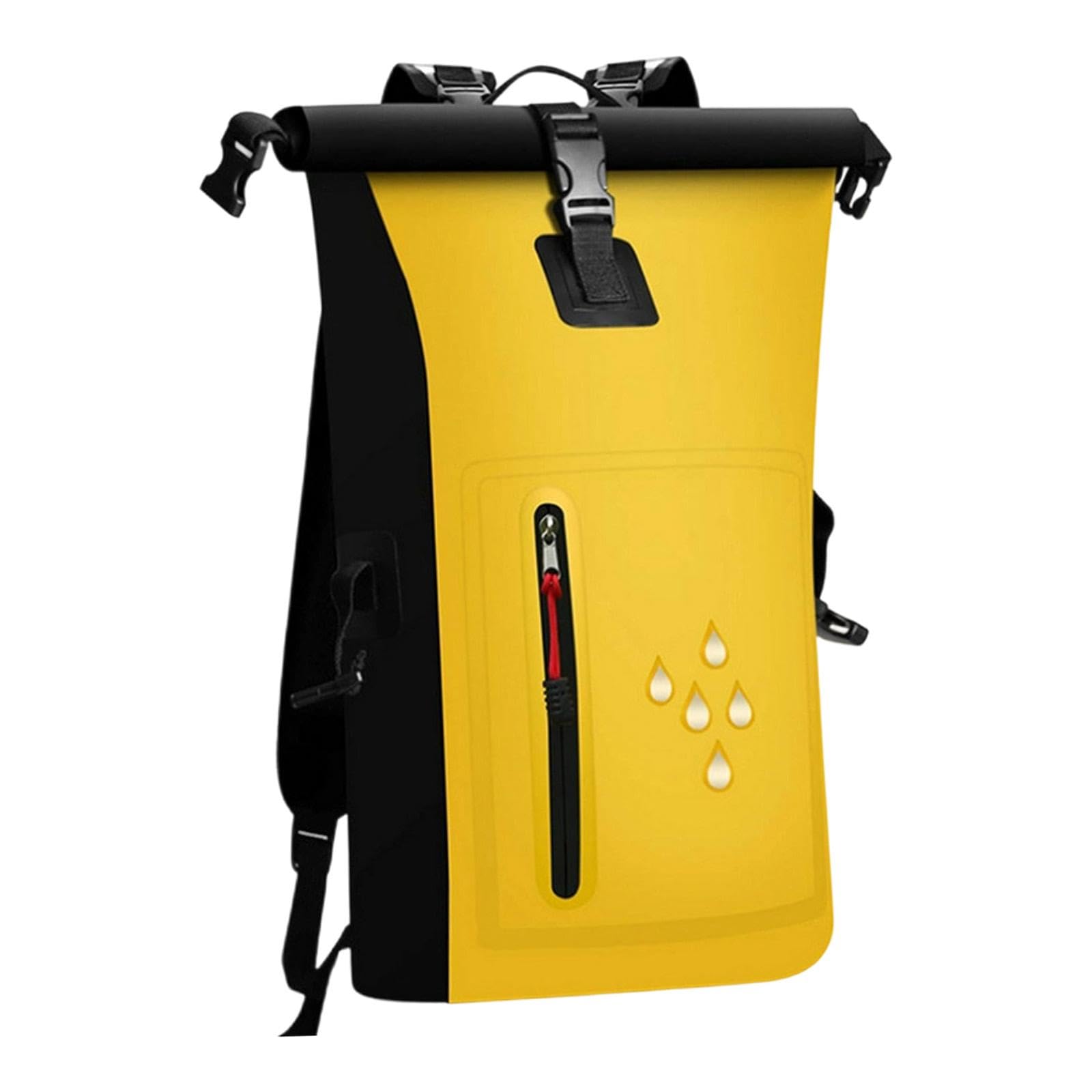 Milageto Borsa stagna Impermeabile, Sacca stagna da 25 Litri, Borsa Galleggiante Resistente agli Strappi, Zaino Impermeabile per Kayak, Canoa, Campeggio