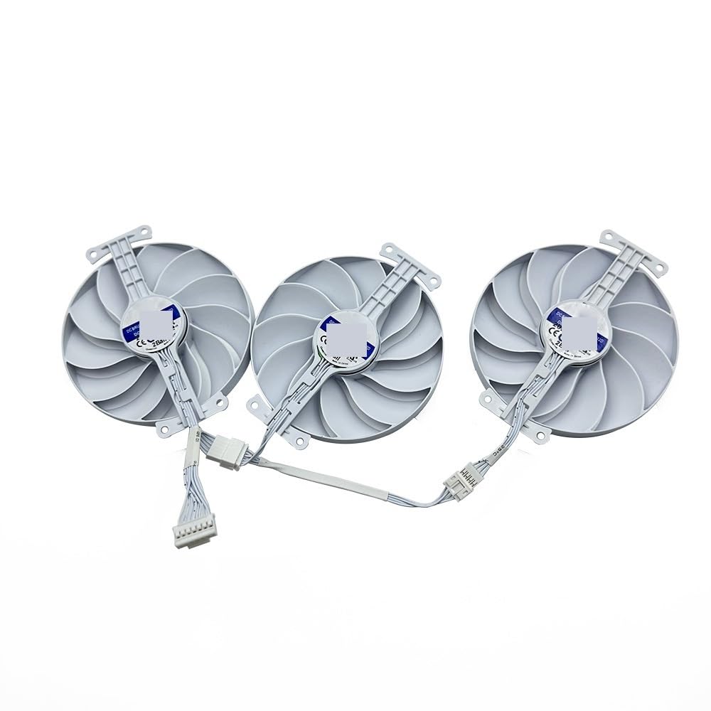 Wentylator zamienny do karty graficznej Asus GeForce RTX 4070 SUPER TUF WHITE OC, 7-pinowy, CF9015U12D, RTX4070 Ti(3-Fan)