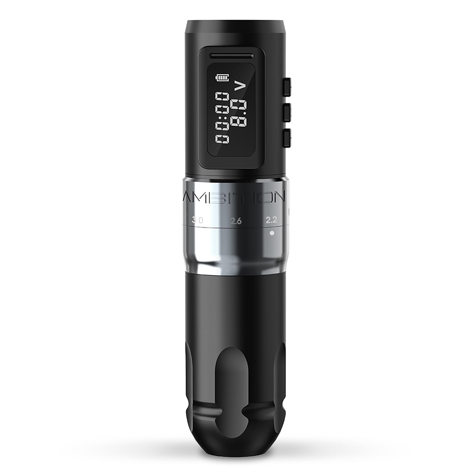 Ambition MARS-U Wireless Tattoo Machine with Adjustable Stroke - Rotary Tattoo Gun Cartridge Pen 1800mAh Power with Coreless Motor Digital LED Display for Professional Tattoo Artist