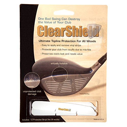 New Edge Sports Clear Shield Protection Strips for Woods Topline | Golf Club Head ClearShield