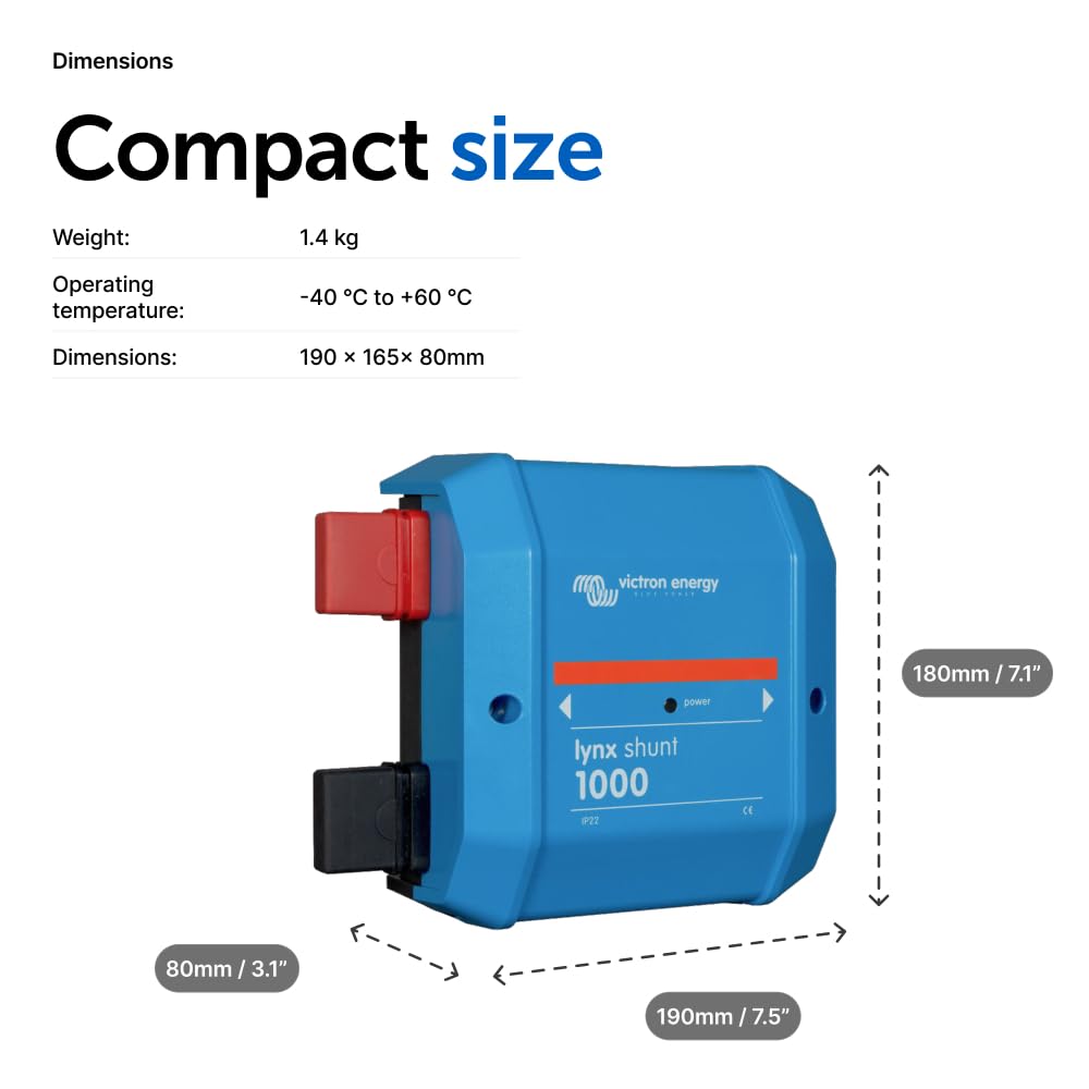 Victron Energy Lynx Shunt IP22 VE.Can 1000 amp