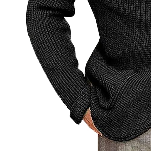 Men's Long Sleeve Stand Collar Cardigan Sweaters Button Down Casual Knitted Sweater Slim Fit Knitwear with Pockets4