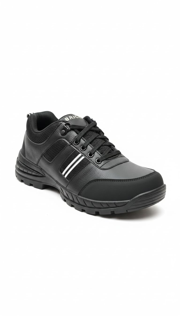 UrbanForce Pro Men’s Sports & Casual Shoes | Lightweight Training Sneakers | Anti-Slip Grip Sole | Comfortable Lace-Up Walking & Gym Shoes for Men (Black)-image-49