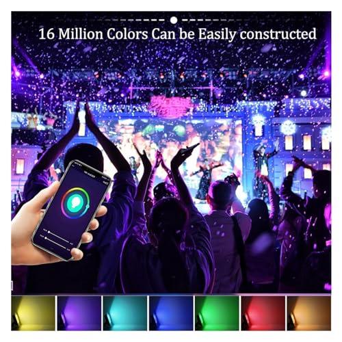 Reflector LED Tuya Smart RGB 100W exterior impermeable farola regulable 4