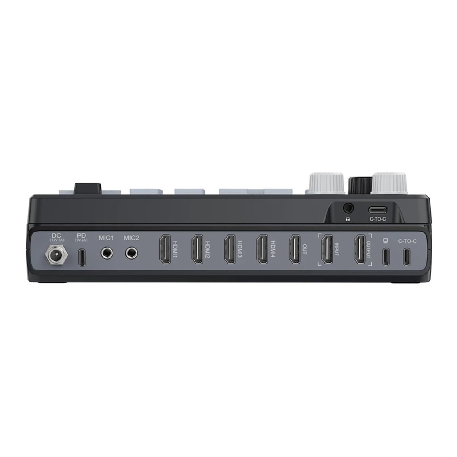 Switcher for Streaming Live HD Monitoraggio multicanale Video HD 4K con ingressi for la Registrazione Vlog in Streaming Live per Lo Streaming di Giochi e la Registrazione Multi-Sorgente