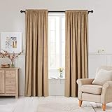ELKCA Double-Sided Chenille Curtains for Living Room Coffee Window Treatment for Bedroom...