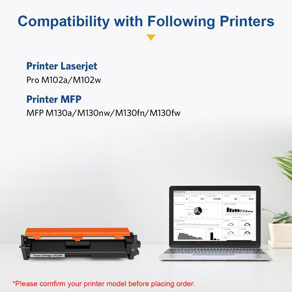 SMARTOMI, confezione da 1, resa elevata, cartuccia toner nero CF217A compatibile con HP 17A CF217A per uso con HP LaserJet Pro M102w M102a MFP130a MFP130Nnw MFP130fn MFP130fw