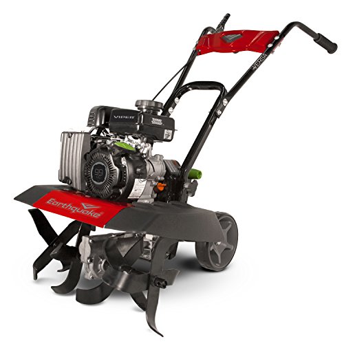 Earthquake 20015 Versa 2-in-1 Tiller Cultivator with a 99cc 4-Cycle Viper Engine, 2-in-1 Front Tine Tiller and Cultivator, Removable Side Shields and Outer Tines