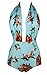 Cocoship Turquoise & Orange Tangerine Fruit Retro One Piece Backless Bather Swimsuit High Waisted Swimwear Monokini L(FBA)