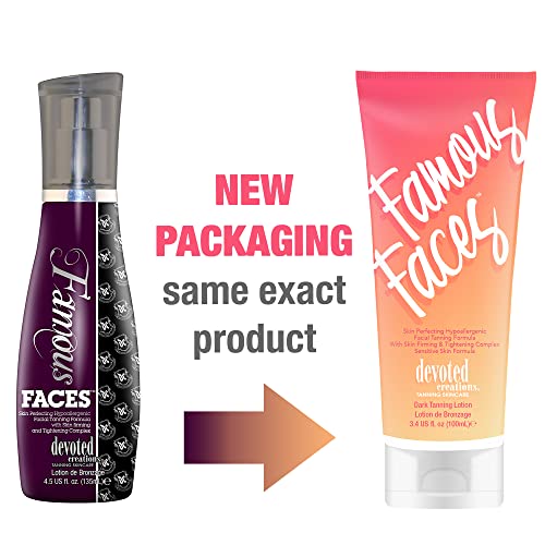 Devoted Creations DCFF4 Famous Faces Skin Perfecting Hypoallergenic Facial Tanning Lotion thumb #2