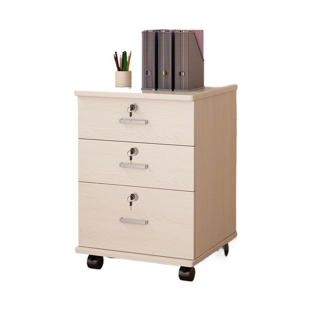 Aioneer Beige File Cabinet Simple Locking File Cabinet Mobile Low Cabinet With Drawers File Organizer Office File Cabinet Filing Cabinet