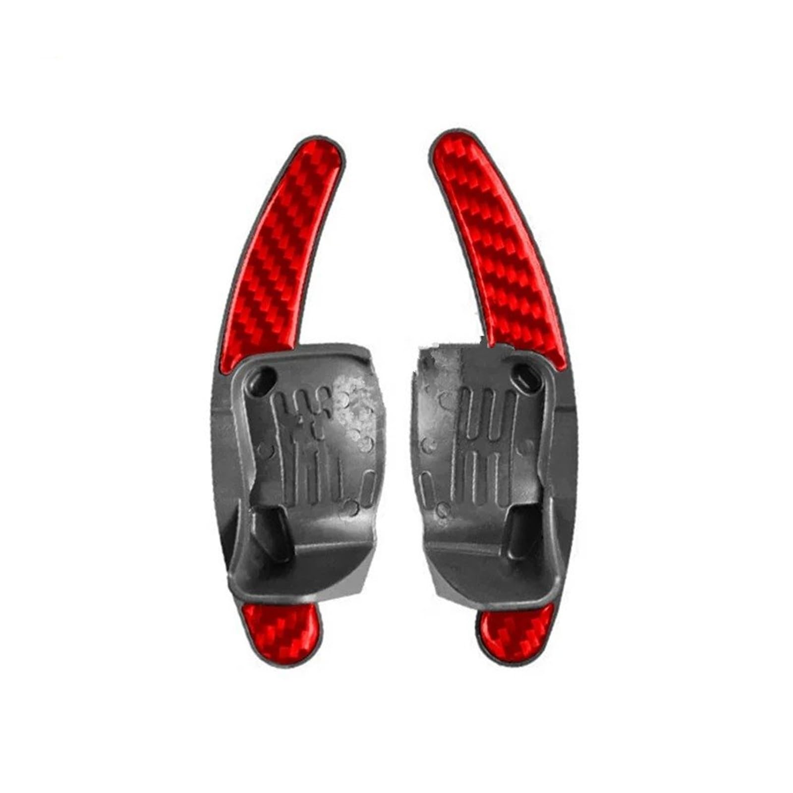 Plmnhss Carbon Red Car Steering Wheel Shift Paddle Blade For Vw For Golf 6 For Mk6 For Gti For R For Scirocco For R20 For R36 For Cc 2Pcs Car Steering Wheel Paddle