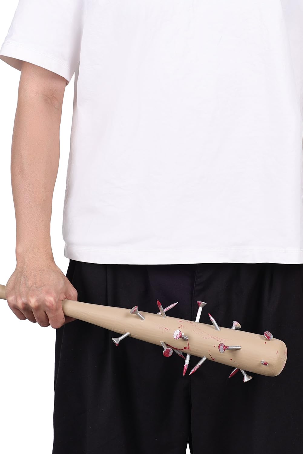 Accesorio de disfraz de murciélago de béisbol sangriento con pinchos para Halloween cosplay
