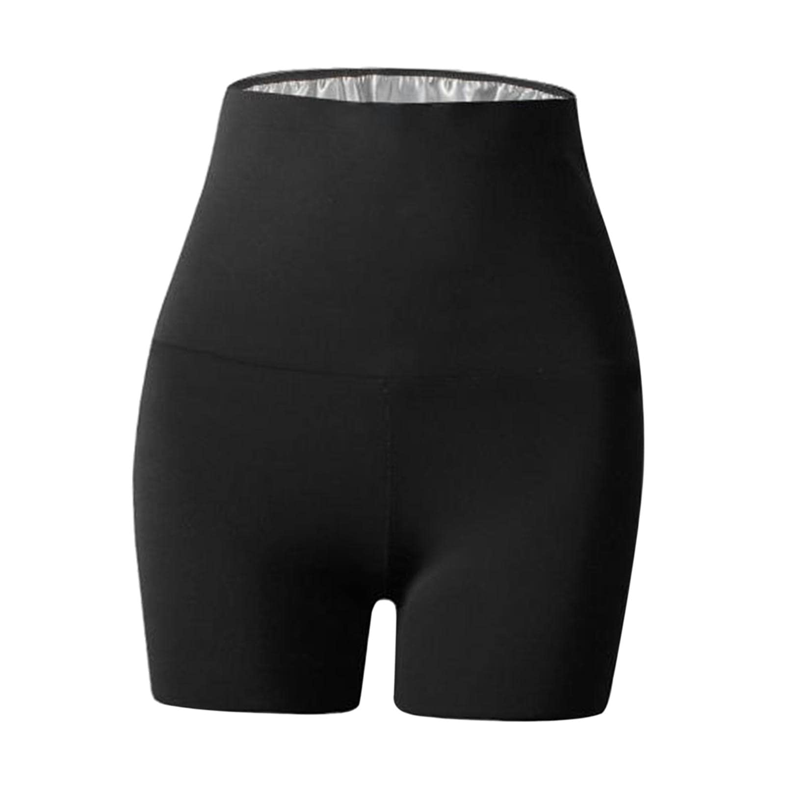 Women Sauna Shorts Capri Legging Sweatpants for Weight Loss Workout Shorts 1-image-33