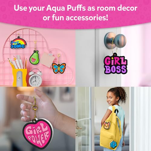 Image of Skillmatics Aqua Puffs - 3D Art Kit, Girl Power, Mess-Free Painting Craft for Kids, DIY Colour & Inflate Activity, Travel Toys & Creative Gifts for Girls Ages 4, 5, 6, 7, 8, 9, 10