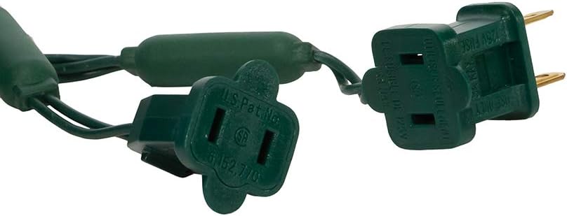 Kurt S. Adler UL 100-Light 5mm Multi-Color LED Green Wire Light Set