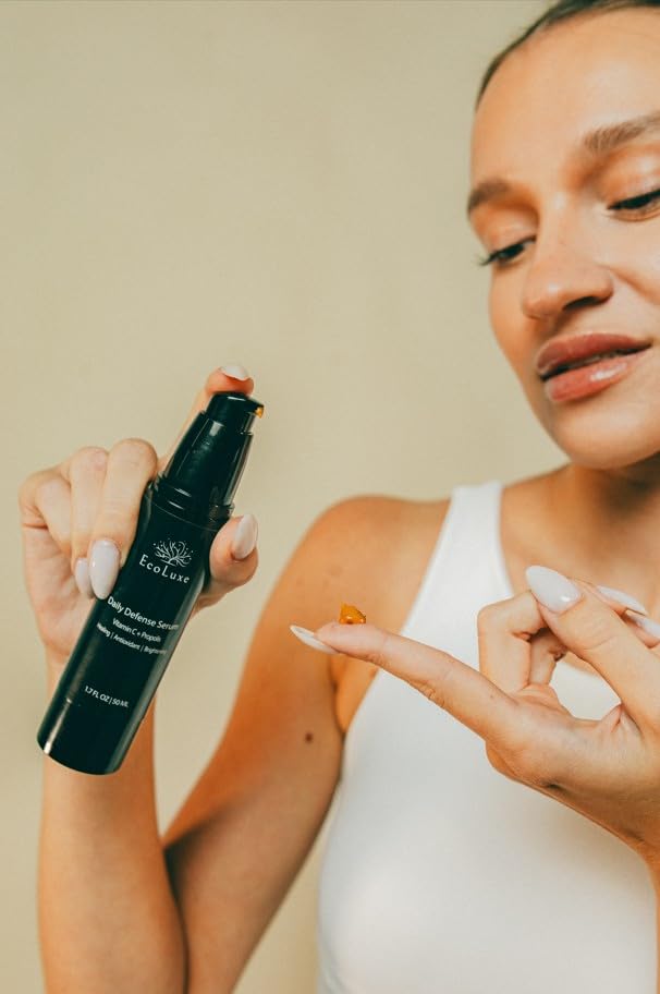 Daily Defense Vitamin C Serum with Propolis and SPF 35 – Gentle Stabilized Vitamin C for Sensitive Skin, Brightening & Hydration - Image 8