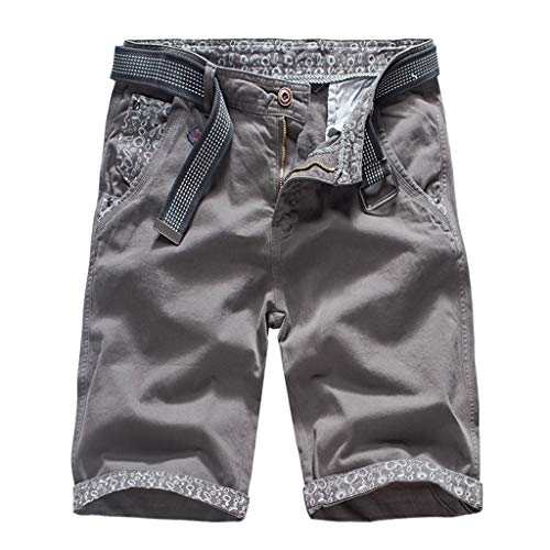 Merchandising Videogiochi,Pantaloncini Uomo con Protezione Solare,Pantaloni Uomo Jeans Strappati Bianco,Grigio,EU:70