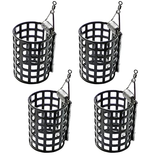 4PCS Fishing Carp Bait Steel Cage Feeder 50g - 1.75oz Basket Trap Lure Holder Fish Fishing Coarse Accessories