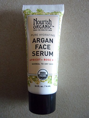 Nourish Organic Argan Face Serum Apricot + Rose Hip .5 Fl Oz