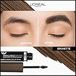 L'Oreal Paris Infallible Volumizing 24H Wear Brow Mascara, Long Lasting Eyebrow Makeup for 2X Fuller Eyebrows, 5.0 Brunette, 0.13 Fl Oz - Image 3