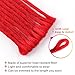 ELIGHTY Dreadlock Extensions - Synthetic Braids, Soft faux Locs, Dreads, Crochet Locs, Reggae Hair, Dreadlocks Extension Braiding Hair For Women/Men (20 Inch (20 Strands/Pack), Red)