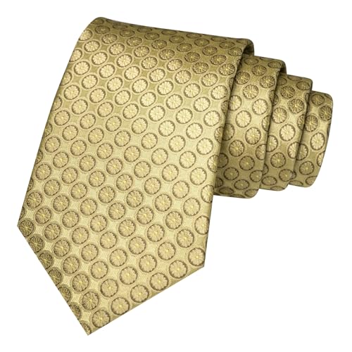Image of JEMYGINS Mens Tie and Lapel Pin Necktie Pocket Square Cufflinks and Tie Clip Sets for Business Casual 5PCS