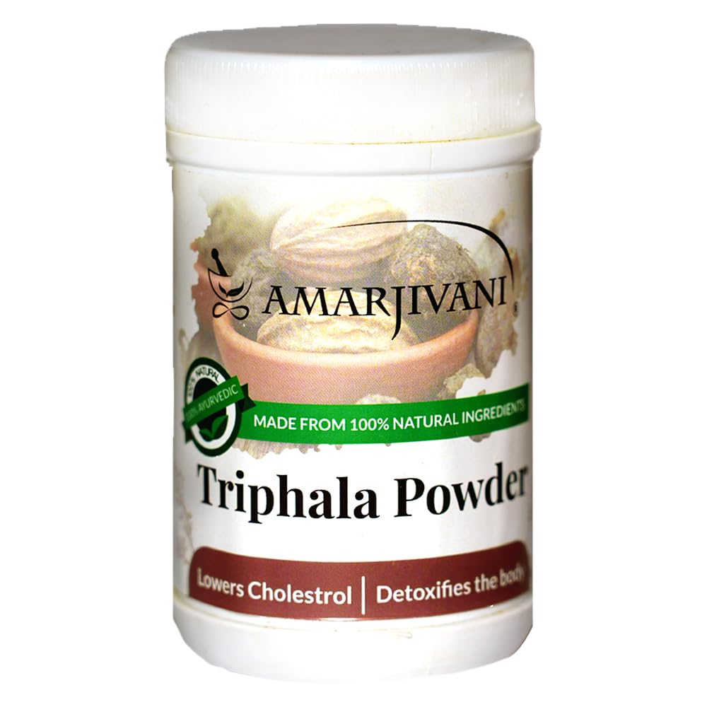 Amarjivani Triphala Powder | Helps Relieve Constipation | Quick Acidity & Gas Relief | No Added preservative – 100gms (B0CG38B5JL) Amazon Price History, Amazon Price Tracker