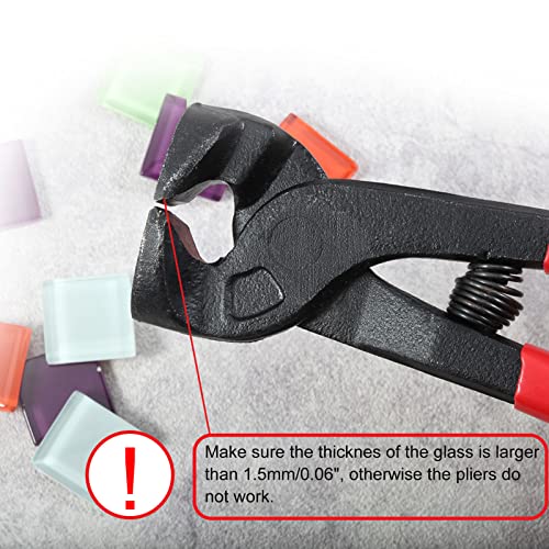 Image of SPEEDWOX Tile Nippers for Ceramic Tiles 8 Inches Mosaic Cutter Pliers Tile Nippers Mosaic Tools Nipper Cutting Tools Glass Cutter Ceramic Tile Cutter for Porcelain Glass Mirror (Pack of 2)