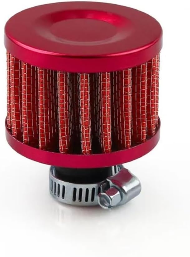 Universal 12mm Car/Filter Vent Crankcase Breather Valve Stem Covers Cold Intake(Red)