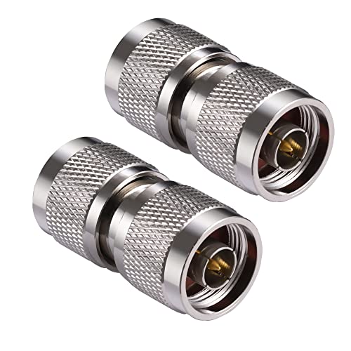 Adaptador coaxial N tipo macho x2 50 Ohm para antena miniatura 2