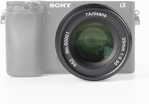 Miniatura 4 de 7artisans Lente de cámara sin espejo F0.95 de gran apertura con formato APS-C para cámaras Sony E-Mount A7 A7II A7M3 A7R A7RM3 A7S A7SM3 A6000 A6400