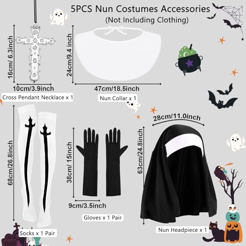 XEPST 5PCS Monastic style Costumes for Women - Image 2