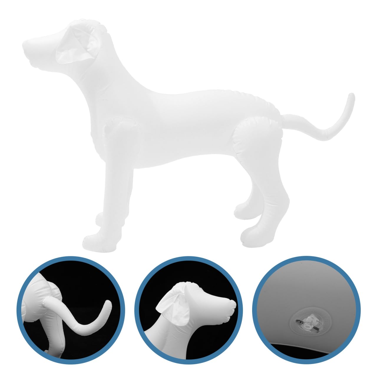 iplusmile Mannequin gonflable pour chien: Chien gonflable en PVC pour l'affichage de vêtements de chien