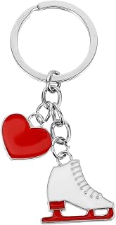 GANAZONO Ice Skating Keychain Pendant Cute Ice Skates Design for Bags Backpacks and Room Decor Unique Sports Keyring for Girls and Couples