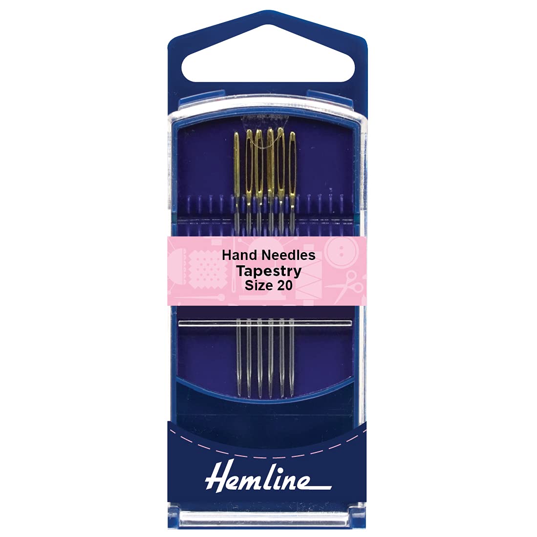 Minerva Tapestry Cross Stitch Needles Gold Hemline H283g.20
