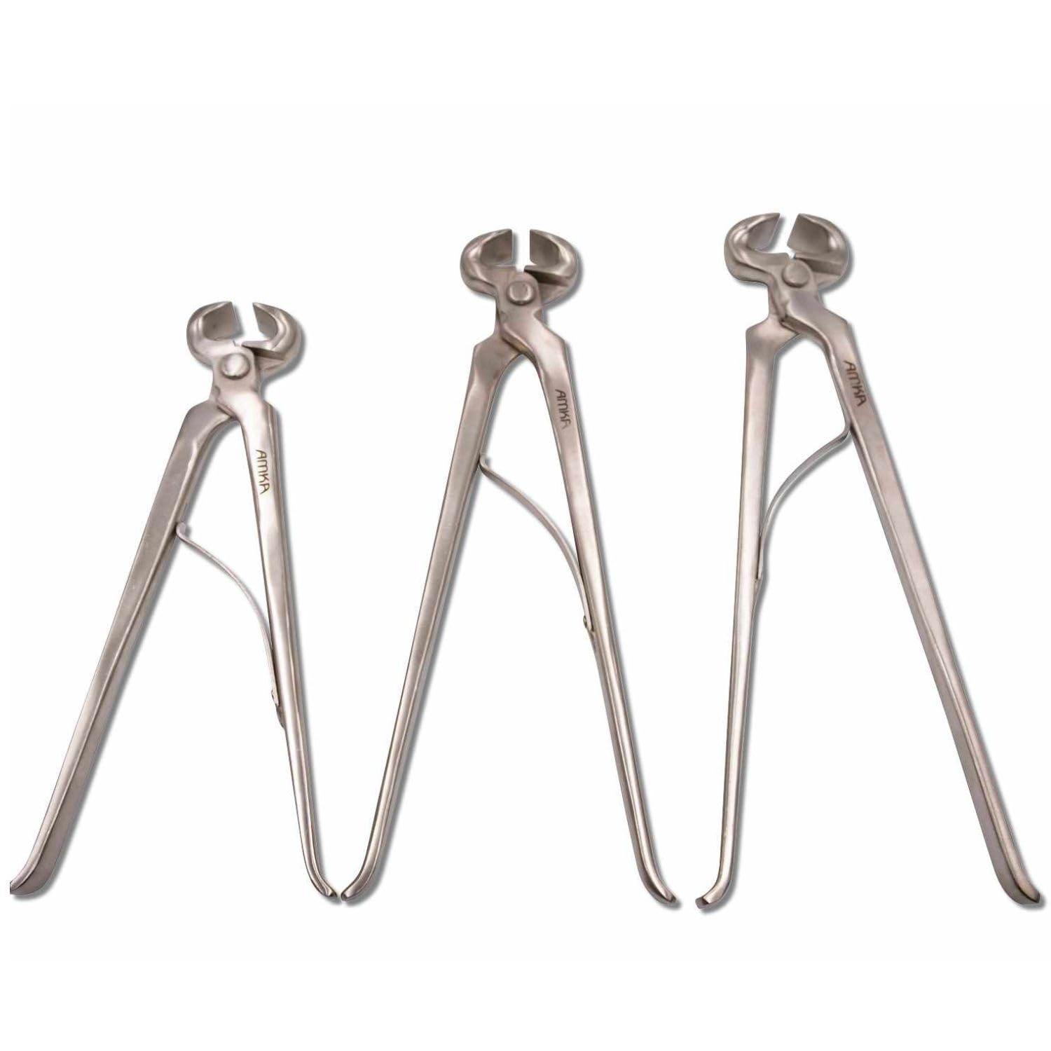 AMKA Pince coupe-sabot avec ressort en acier inoxydable 3 longueurs