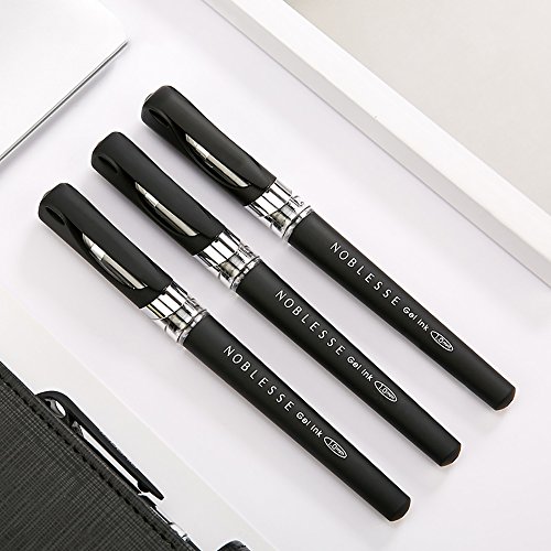 Mylifeunit Black Ink Gel Pens, 1.0 Mm Bold Point Pens, 12 Pack #TOP5