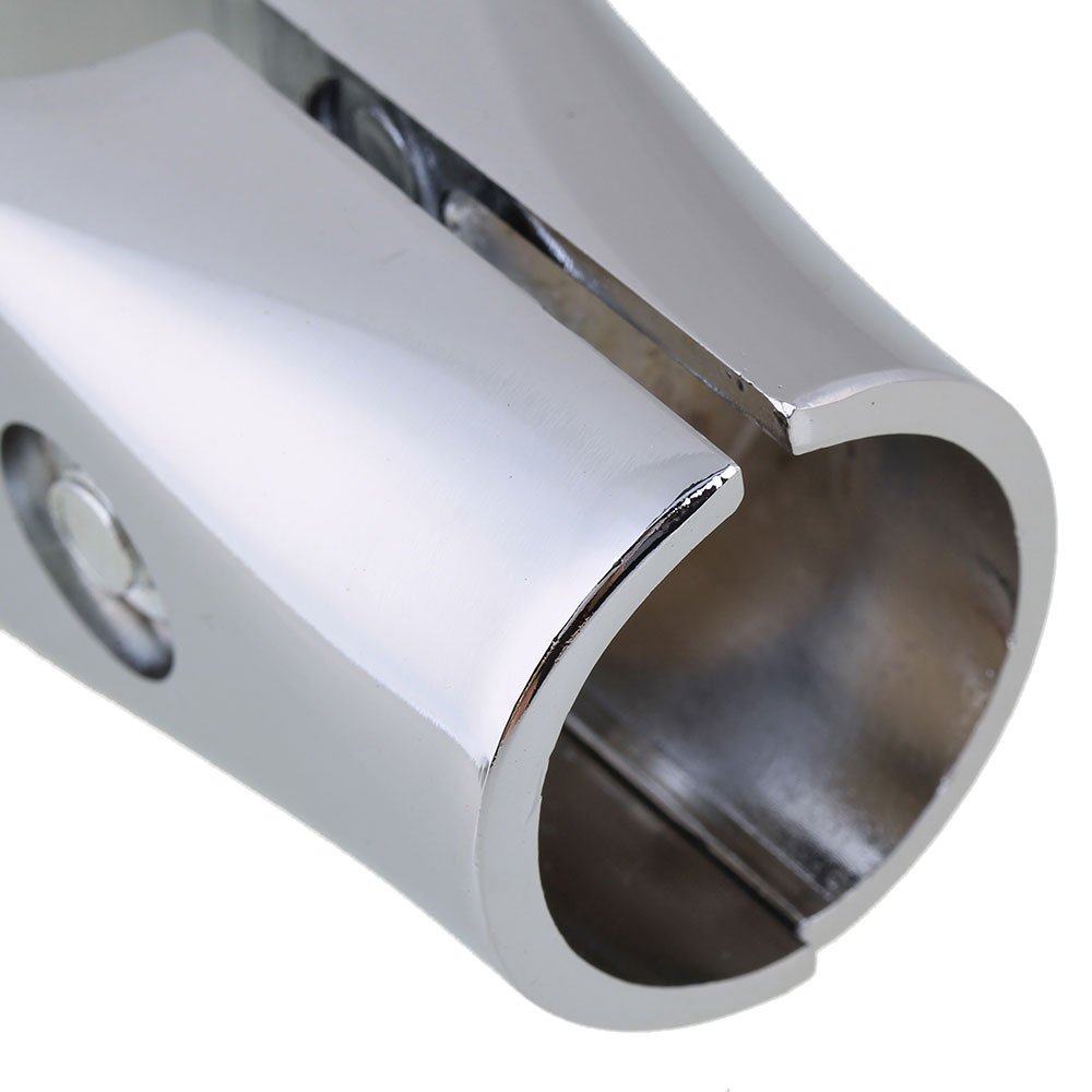 32 mm ID argento alluminio a doppio senso per tubi di mensole e connettore tubi, confezione da 2