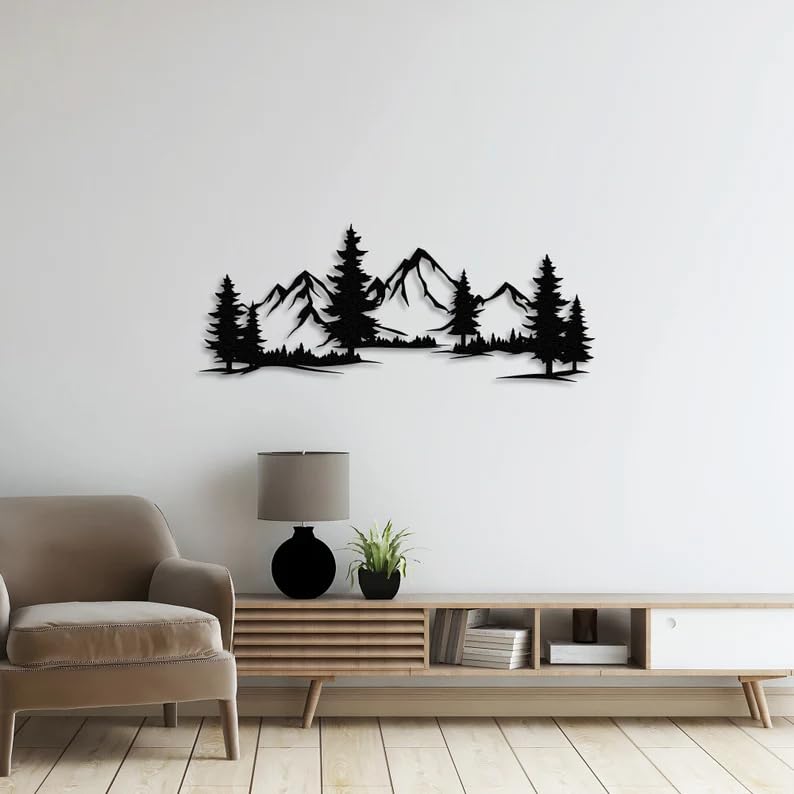 Kunst aan de muur boom verticaal metalen wanddecoratie woonkamer metalen kunst aan de muur grote boom muur opknoping voor binnen en buiten Wall art metalen woondecoratie - Nederland