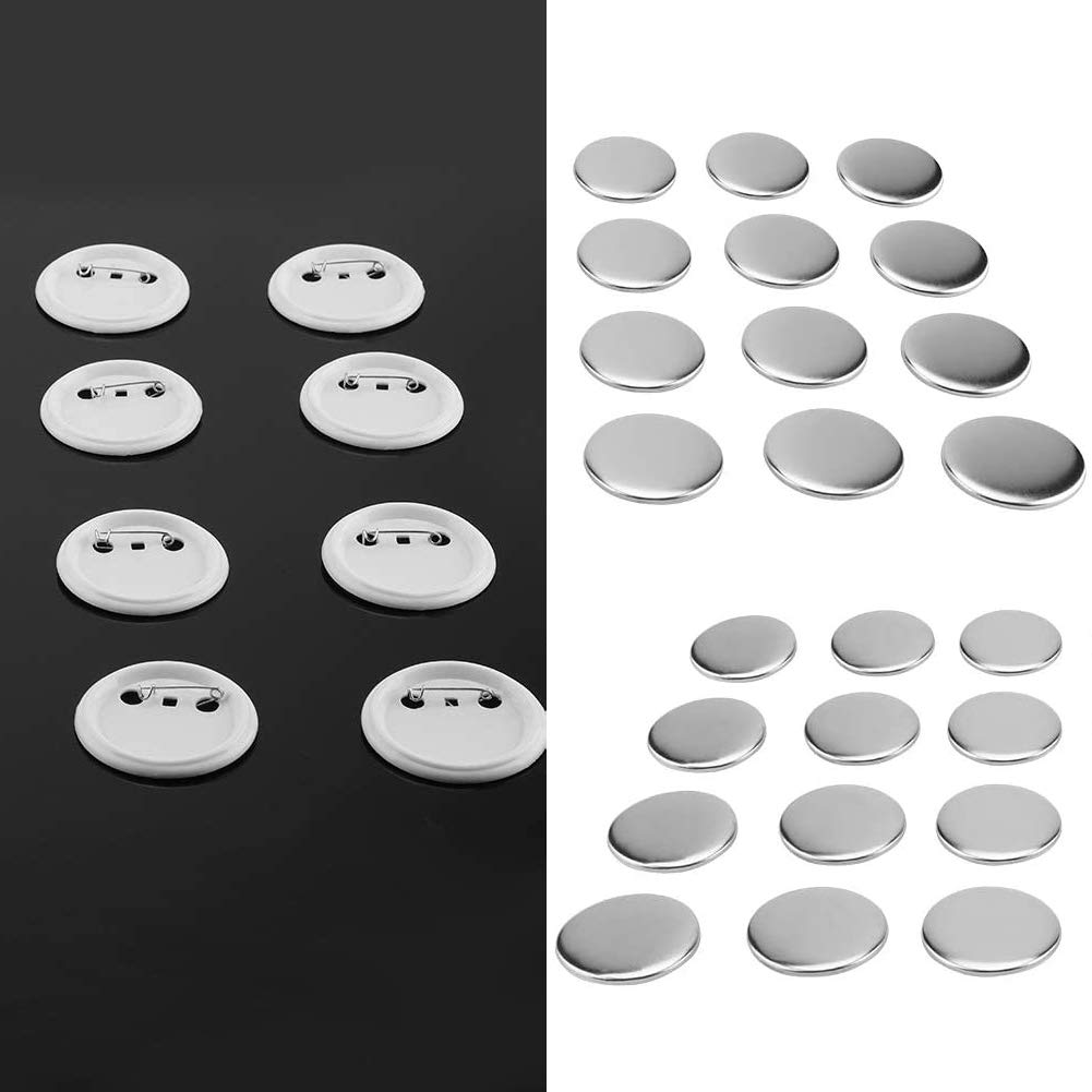 Semme 58mm Puste Przypinki do Przypinek 1000 Sztuk DIY Konfigurowalne Części do Toreb na Ubrania Rękodzieło Wysokiej Jakości Przypinki Wielokrotnego Użytku z Metalowym Podkładem