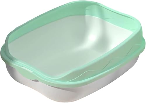 Miniatura 7 de Gato, inodoro para gatos, alto, de alta cara, resistente, suministros resistentes a las manchas, desmontable para gatos, arena para gatos con parte