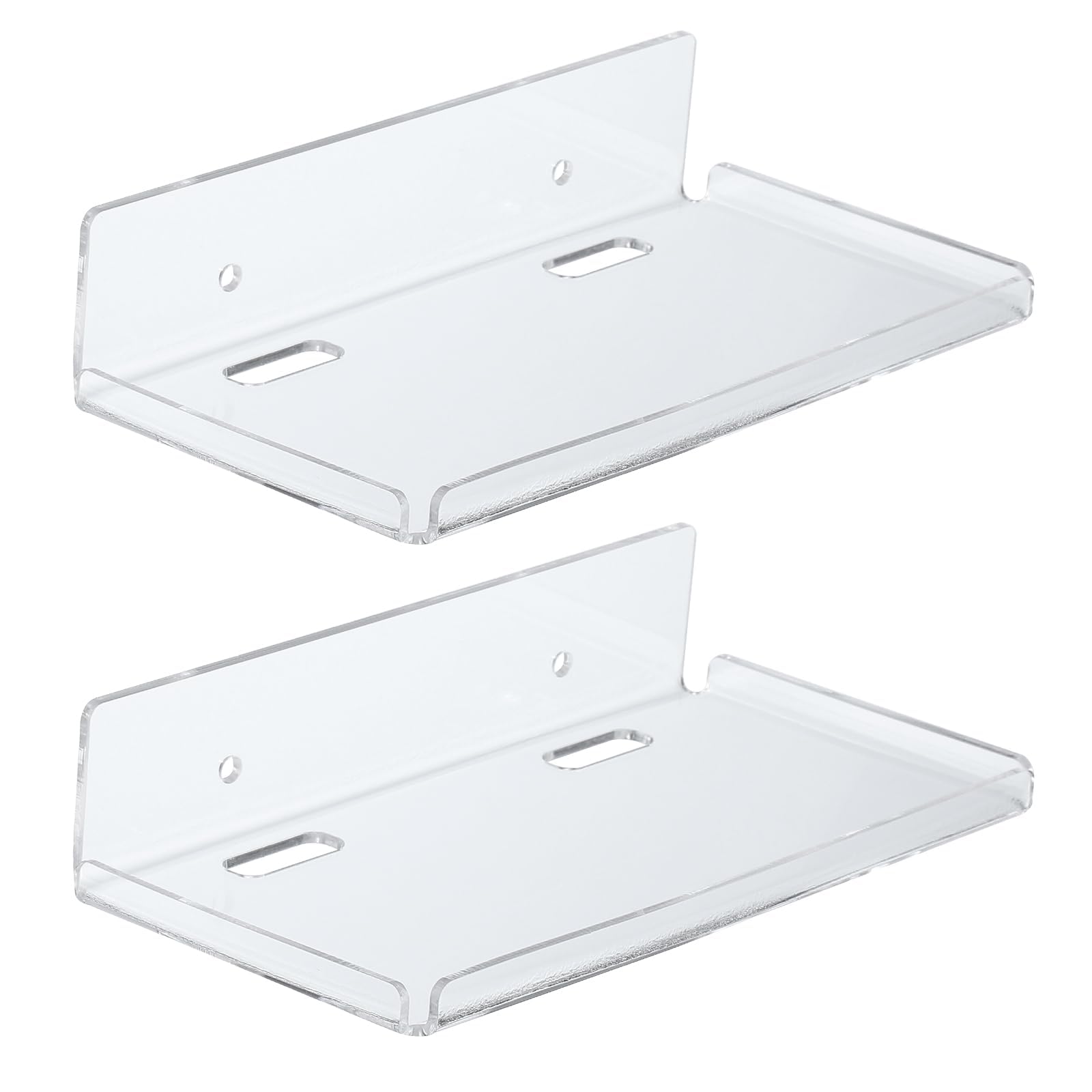 Petites étagères flottantes acrylique PATIKIL lot de 2 étagères murales